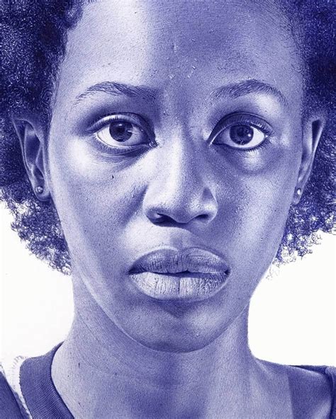 Nigerian Artist Creates Ultra Realistic Portraits With Bic Ballpoint Pens