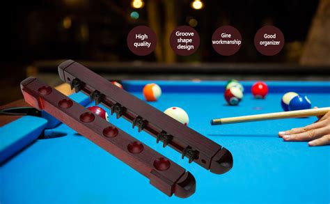 Amazon VGEBY Billiard Cue Rack Wooden Traditional Wall Mounted