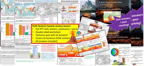 Gcse Geography Tectonics And Tectonic Hazards Revision Lesson Aqa Ocr Edexcel Igcse And More