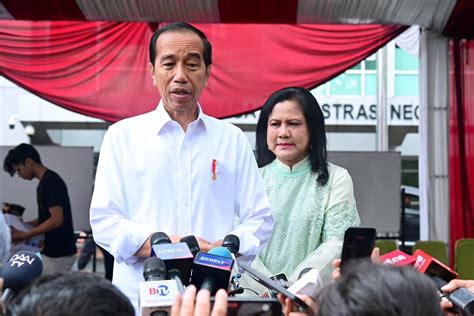 Tanggapi Isu Kecurangan Pemilu Jokowi Minta Semua Pihak Serahkan Pada