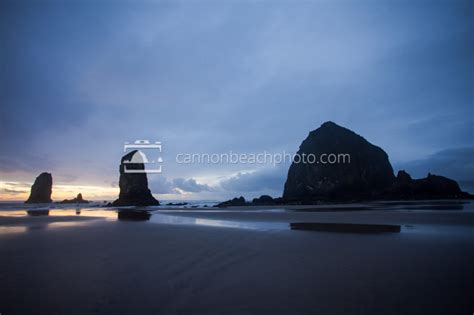 After Sunset, Haystack Rock, Oregon Coast - Cannon Beach Photo