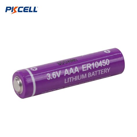 3 6V AAA ER10450 Li SoCl2 Battery 800mAh