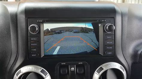 Installation Oem Fit Navigation Android And Backup Camera Jeep Wrangler