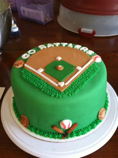 Baseball Cake Cupcake Cakes Baseball Birthday Cakes Cake