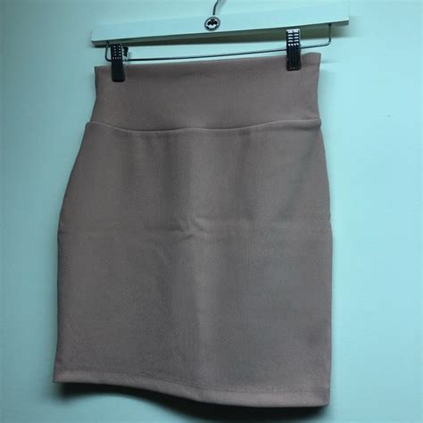 Skirts Nude Mini Skirt With Stretch Poshmark