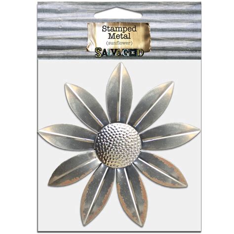 Salvaged Stamped Metal Sunflower By Bci Crafts