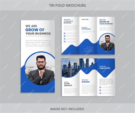 Premium Vector Digital Tri Fold Brochure Design