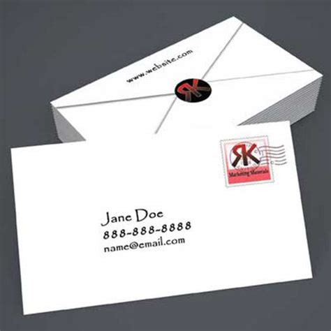 Printed Creative Business Card Envelope Business Cards Creative