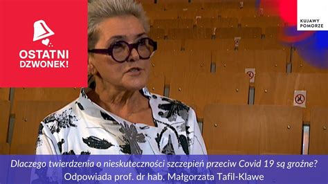 Ostatni Dzwonek Prof Dr Hab Ma Gorzata Tafil Klawe Youtube