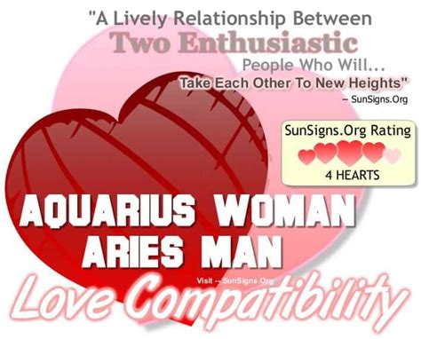 Aquarius Woman And Aries Man An Enthusiastic Relationship Sunsigns Org