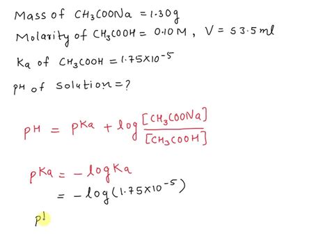 Solved Calculate The Ph Of A Solution Prepared By Dissolving G Of