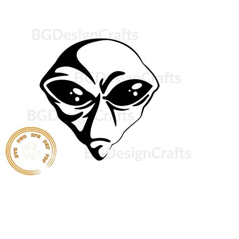 Alien Svg Alien Face Svg Alien Head Svg Alien Cut File A Inspire