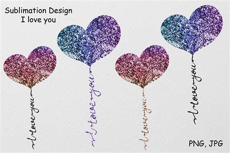 Sublimation Couples Valentine Glitter Hearts Bundle Png 1149857