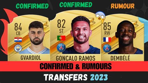 NEW CONFIRMED TRANSFERS RUMOURS FIFA 24 EAFC 24 Ft Gvardiol