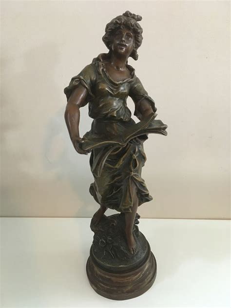 L Et F Moreau Sculpture Love Song Spelter Early Catawiki