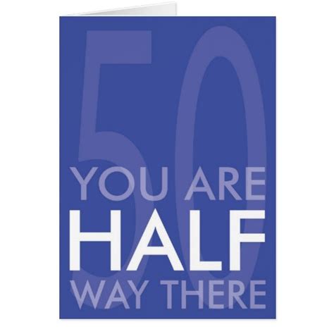 Happy Half Century Birthday Card | Zazzle