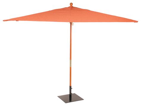 10 Ft Rectangular Sunbrella Market Umbrella Transitional Outdoor