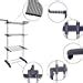 Innotic Airer Clothes Drying Rack 4 Tier Foldable Rolling Stainless