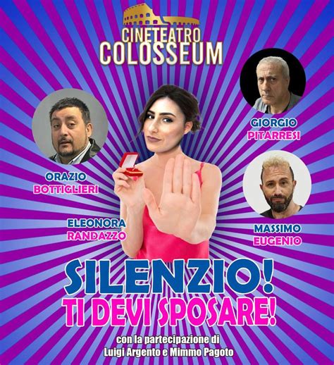 Teatro Si Apre La Stagione Al Cineteatro Colosseum Di Palermo Con La