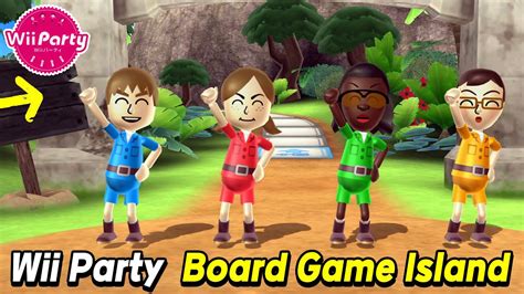 Wii Party Board Game Island Gameplay Shy Guy Vs Lucia Vs Jackie Vs