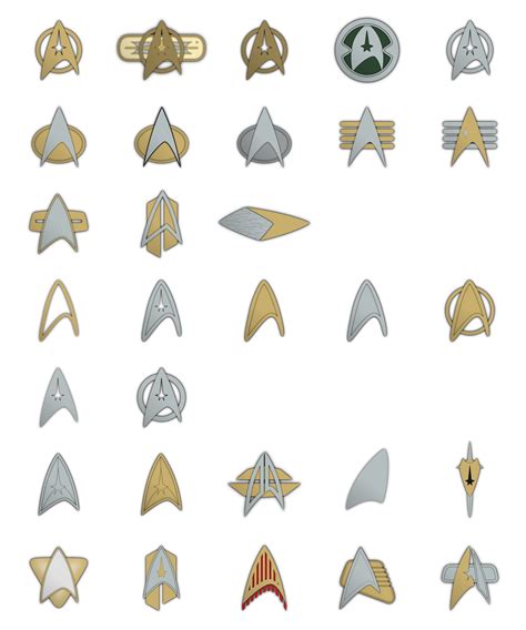 Starfleet Combadges And Insignias By Rekkert On DeviantArt