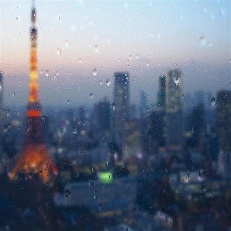 Tokyo Rain Drops Wallpaper Engine