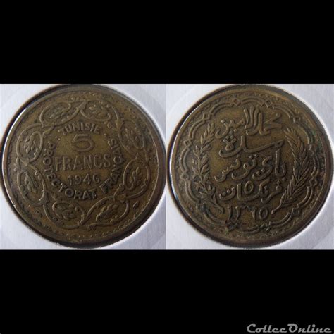 Tunisie Francs Monedas Colonias Colonias Francesas