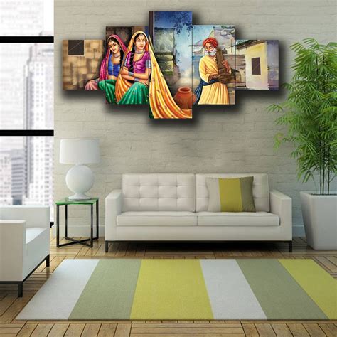 Indian Canvas Wall Art Rajasthani Wall Art Large Wall Art Etsy