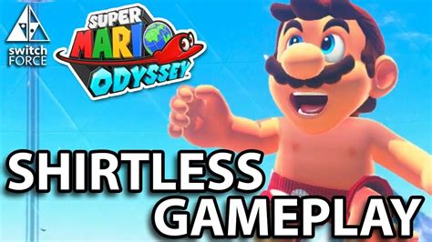 How To Get Shirtless Mario Gameplay Super Mario Odyssey Boxer Shorts