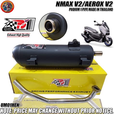 Nmax V2aerox V2 Podium 1 Pipe Made In Thailand Um01hen Shopee Philippines