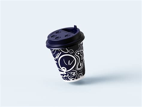 Doodle store paper cup on Behance