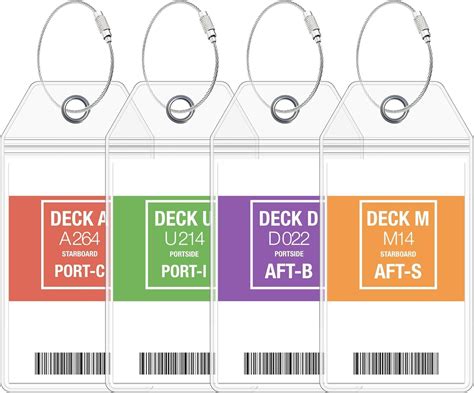 Amazon 8 Pack Cruise Ship Luggage Tags Narrow For Royal