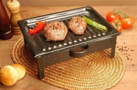 Brasero De Mesa Enlozado Parrilla Asado Ideal Gastronomia FEEL BAZAR