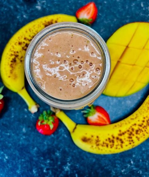 Mango Strawberry Banana Smoothie R Veganrecipes