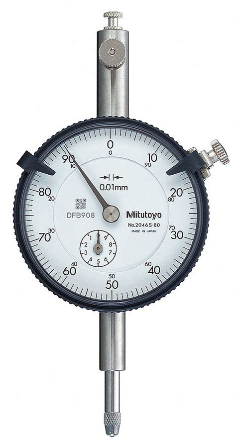 Mitutoyo Dial Indicator Flat Back Range 0 Mm To 10 Mm Back Type