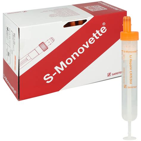 S Monovette Lithium Heparin Steril Mit Kunststoffetikett Kaufen