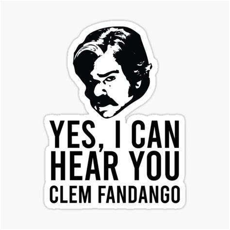 Toast Of London Yes I Can Hear You Clem Fandango Sticker By