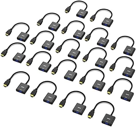 Adaptateur HDMI Vers VGA BENFEI Lot De 20 Adaptateurs HDMI Vers VGA