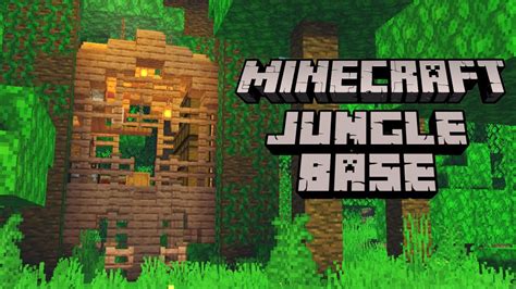 Lets Make A Small Jungle Base In Minecraft Youtube