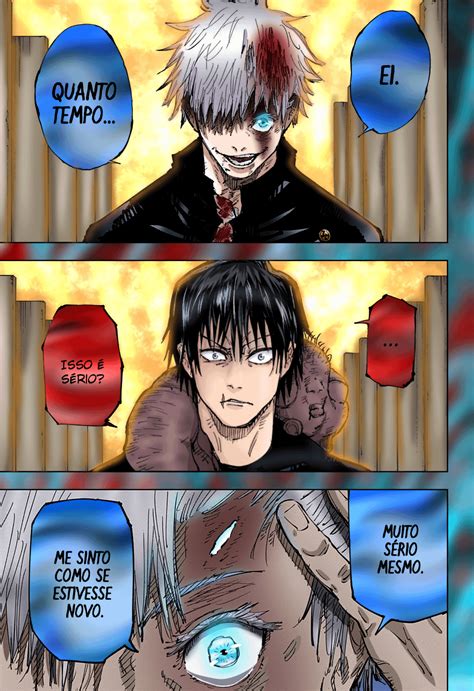 Jujutsu kaisen Gojo vs Toji [Chapter 74],Toji was colored by a friend ...