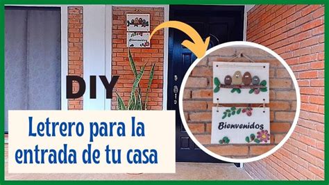 Haz Tu Propio Letrero De Bienvenida Para La Entrada De Tu Casa Como