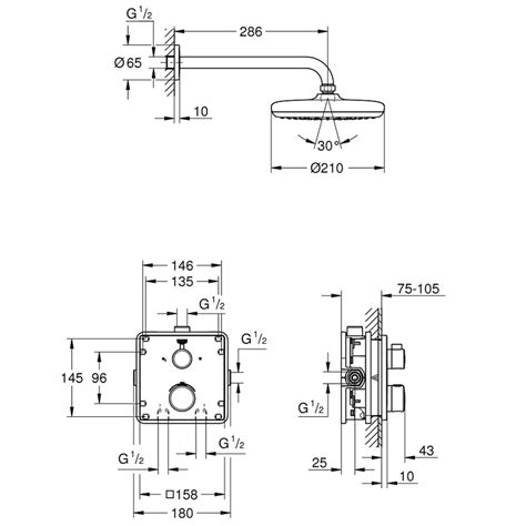 GROHE Podometni Komplet Za Prho Grohtherm Perfect 34728000 EMundia Si