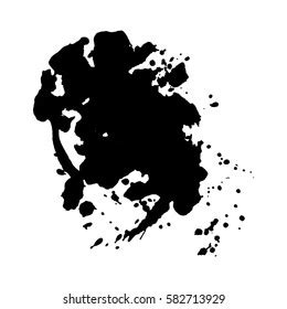 Abstract Black Ink Blot Background Vector Stock Vector Royalty Free