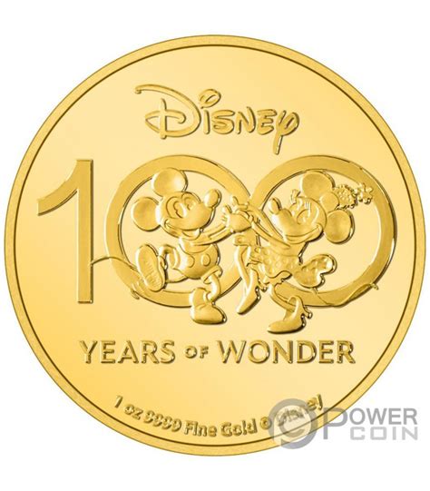 MICKEY MOUSE AND MINNIE MOUSE Disney 100 Years Of Wonder 1 Oz Moneda