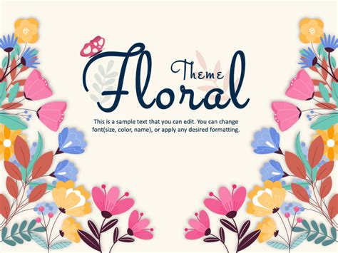 Free - Floral Presentation Theme for PowerPoint and Google Slides