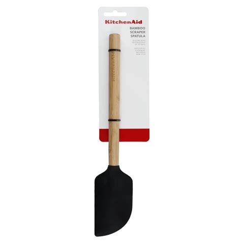 KITCHENAID BAMBOO HANDLE SILICONE MIXER SPATULA