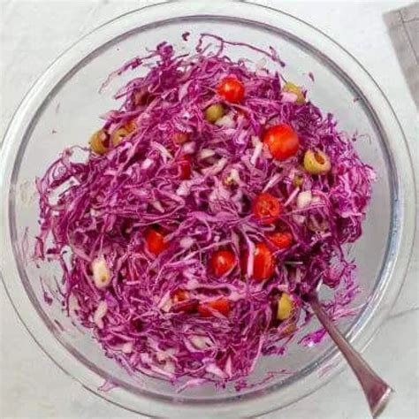 Amazing Purple Cabbage Salad Momsdish