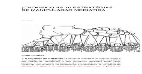 Chomsky As 10 EstratÉgias De ManipulaÇÃo · Chomsky As 10