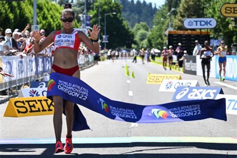 Garcia Leon Dominates 20km Race Walk For Perus First Ever World Gold