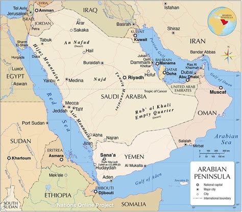 Political Map Of Arabian Peninsula Ardisj Michelle